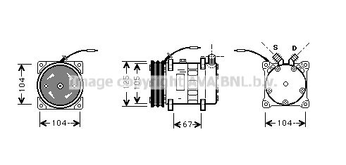 AVA QUALITY COOLING Компрессор, кондиционер UVK083